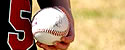 closeup, boy holding ball in hand for autograph